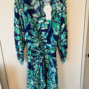 Escapada Living Gathered Waist with Tie Dress; Size XL